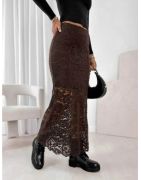 Jupe longue en dentelle