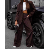 Ensemble Veste blazer et Pantalon Large.