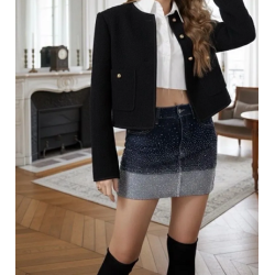 Jupe femme jean stretch