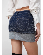 Jupe femme jean stretch