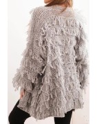 Gilet élégant à froufrou.