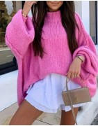 Pull élégant à col montant