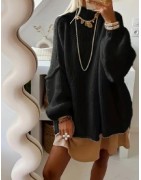 Pull élégant à col montant