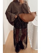 Pull élégant à col montant