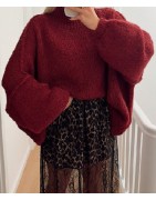 Pull élégant à col montant