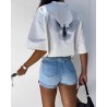 Short en jean femme avec une matière Stretch et confortable.