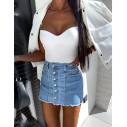 Short en jean femme avec une matière Stretch et confortable.