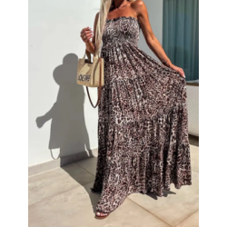 Robe longue en gaze