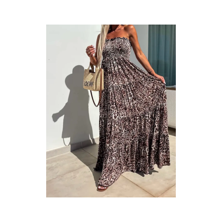 Robe longue en gaze