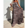 Robe longue en gaze