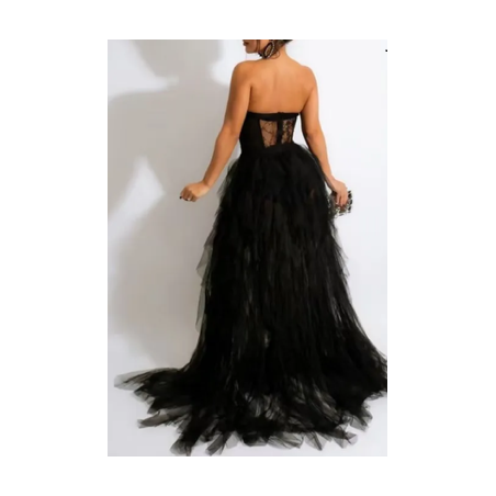 Robe de soirée  couleur noir