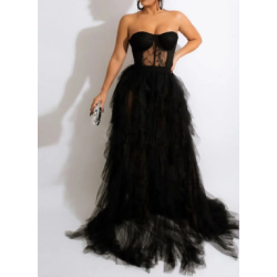 Robe de soirée  couleur noir