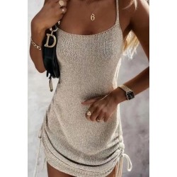 Robe courte femme En Lurex viscose