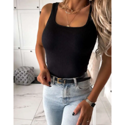 Top Débardeur féminin dans une élastique très élastique. L'article est en taille unique.