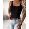 Top Débardeur féminin dans une élastique très élastique. L'article est en taille unique.