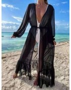 Gilet kimono imprimé