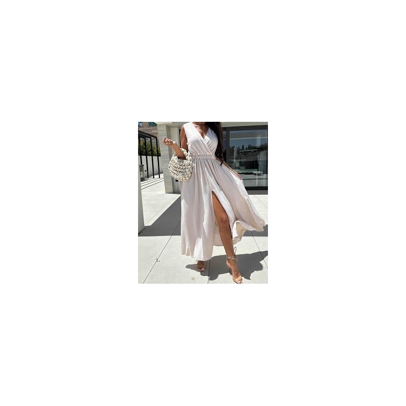 Robe longue uni.