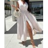 Robe longue uni.