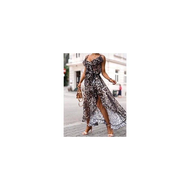 Robe longue imprimée fluide Robe longue imprimée fluide