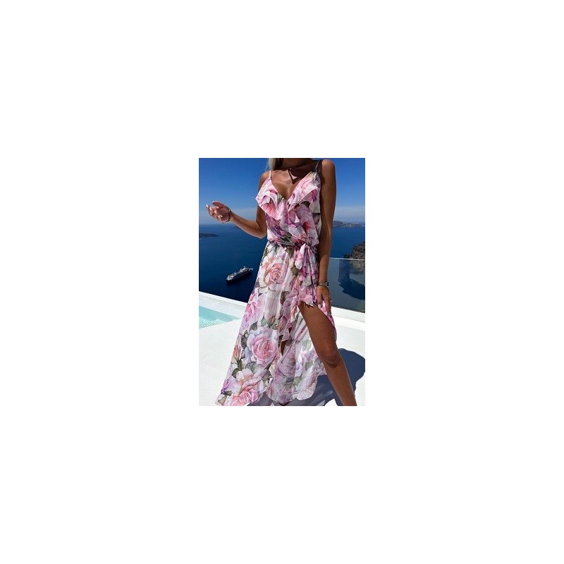 Robe longue imprimée fluide Robe longue imprimée fluide