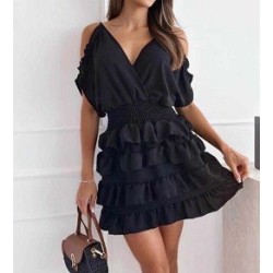 Robe courte uni.