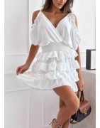 Robe courte uni.