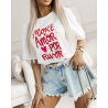 T-shirt large imprimée