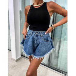Short en jean léger