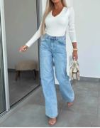 Jean femme large