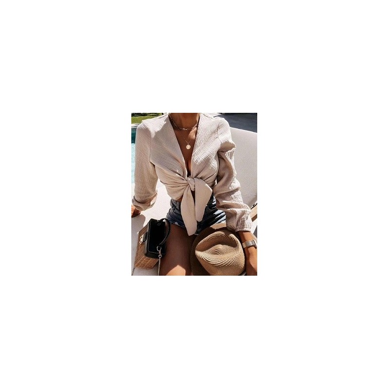 Top Blouse en gaze de coton. Le haut est en taille unique. Top Blouse en gaze de coton. Le haut est en taille unique.