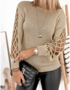 Pull maille en lurex