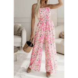 Combinaison pantalon imprimée avec le haut en élastique.