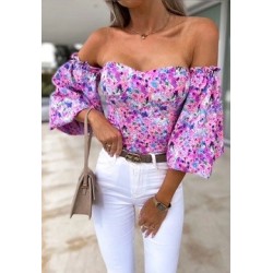 Top imprimée fleurie dans une matière très doux et confortable.