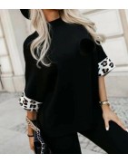 Pulls femme  col montant