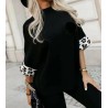 Pulls femme  col montant