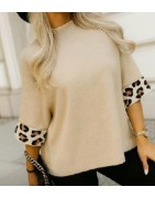 Pulls femme  col montant