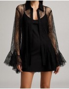 Tuniques femme Dentelle Manches longues