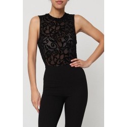 Bodies femme Col rond Velours