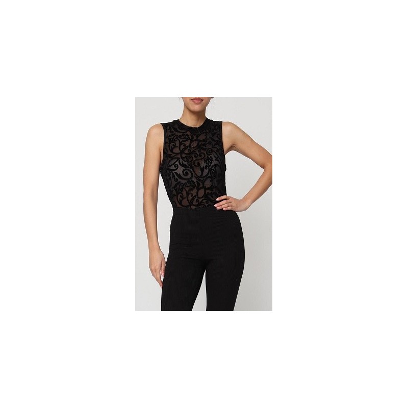 Bodies femme Col rond Velours
