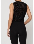Bodies femme Col rond Velours