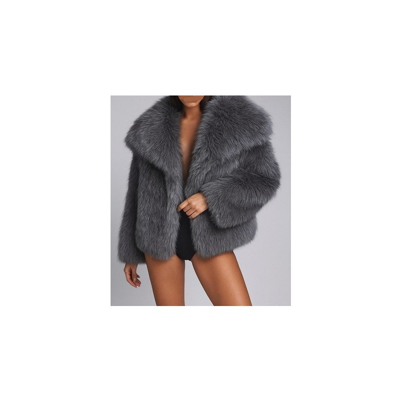 Manteaux Fourrure Manches longues