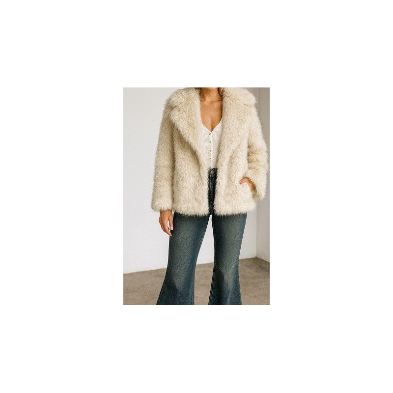 Manteaux Fourrure Manches longues Manteaux Fourrure Manches longues