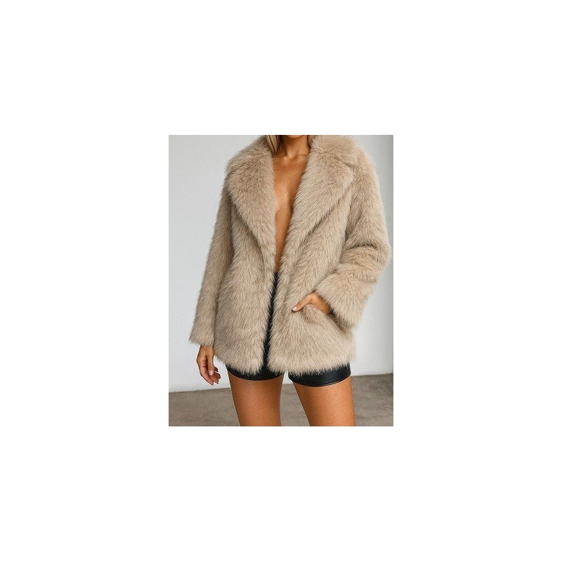 Manteaux Fourrure Manches longues Manteaux Fourrure Manches longues