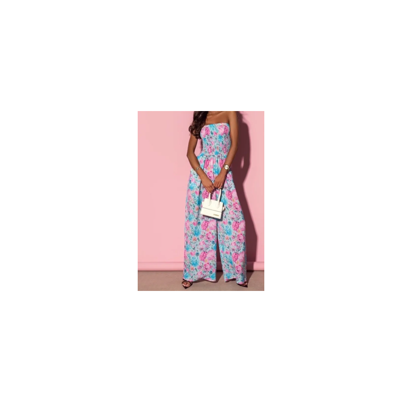 Combinaison pantalon imprimée avec le haut en élastique.