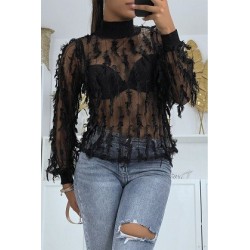 Haut femme  en résille