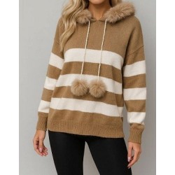 Pull femme à rayures