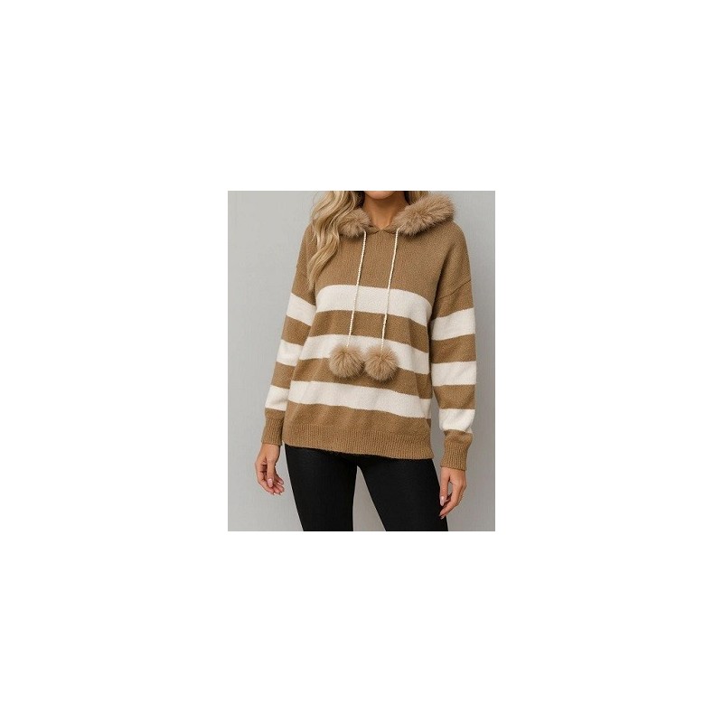 Pull femme à rayures