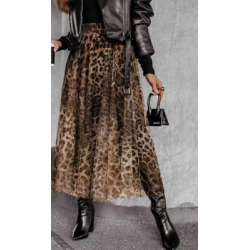 Jupe imprimée en tulle