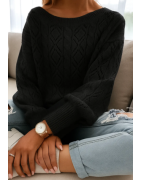 Pull torsadé femme