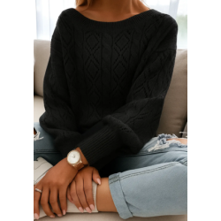 Pull torsadé femme